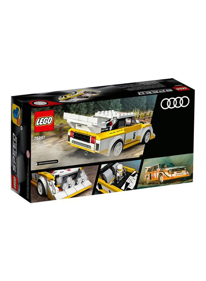 LEGO 76897 250-Piece Speed Champions 1985 Audi Sport Quattro S1 Building Set for Kids 7+ Years - Image 3