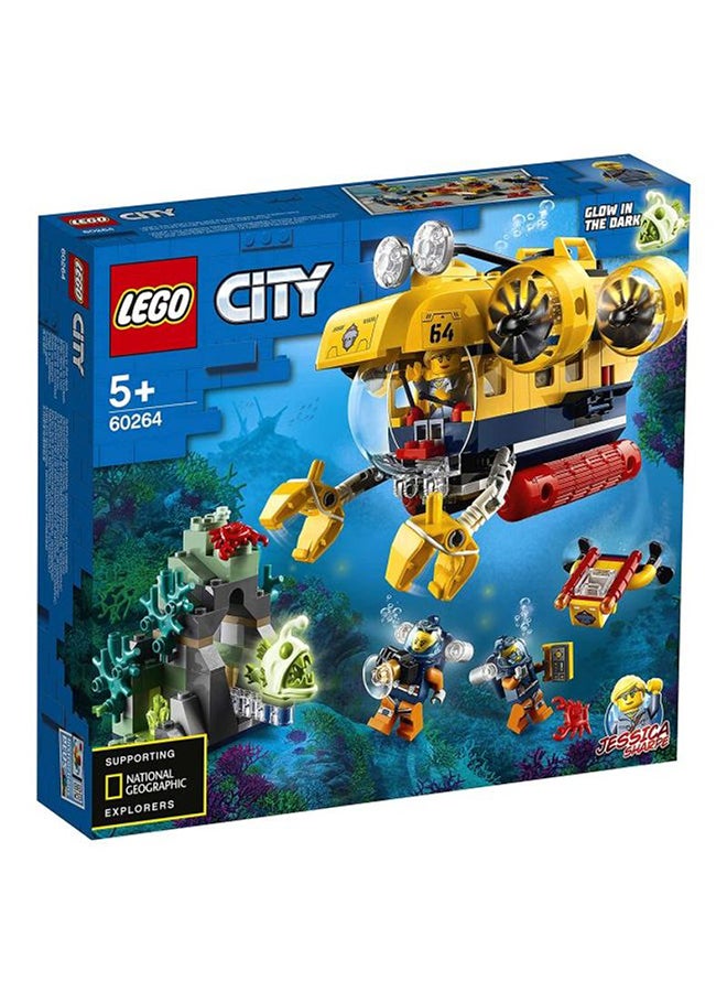 ليغو مجموعة قطع بناء بطابع غواصة استكشاف المحيط من 286 قطعة 60264 286 أكبر من 5 سنوات - Image 2