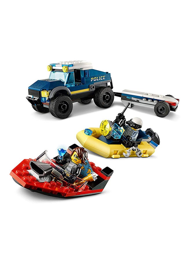 LEGO - 60272 City Elite Police Boat Transport Toy With Floating Pontoon 5+ Years - Image 1