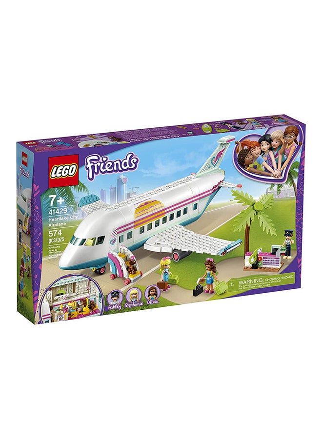LEGO 41429 574-Piece Friends Heart Lake City Airplane Unique Design Building Blocks Toy Set 574 7+ Years - Image 2