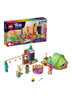 ليغو طقم ألعاب مستوحى من فيلم الرسوم المتحركة "Trolls World Tour Lonesome Flats Raft Adventure" طراز 41253 13.94x7.52x2.76بوصة  - Image 1