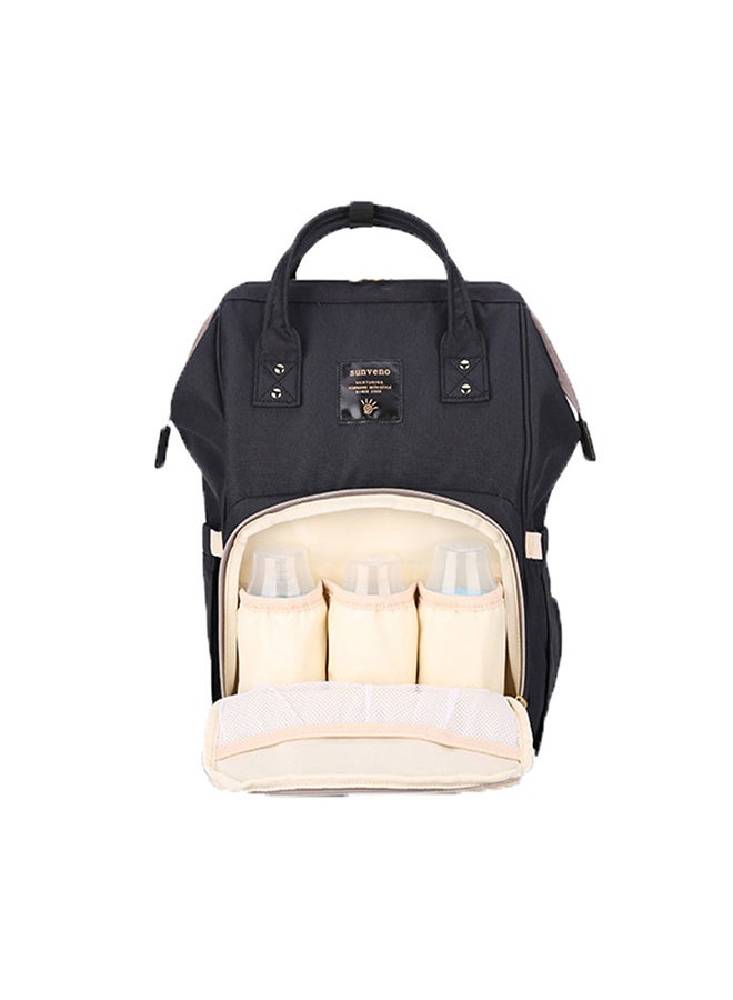 Multifunctional Large Capacity Waterproof Travel Nappy Bag, Polyester, Newborn Black - v1633439638/N12740179A_3