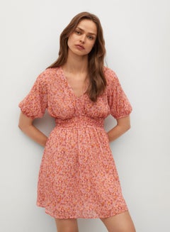 Floral Printed Mini Dress Multicolour