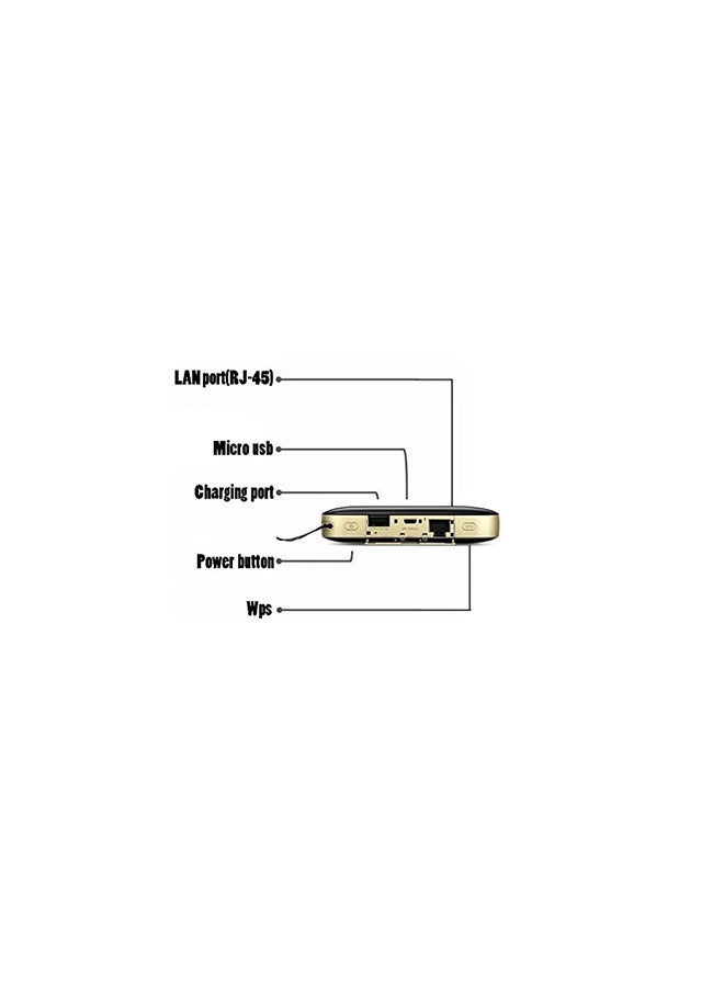 هواوي - راوتر برو 2LTE CAT6 بسرعة 300 ميجابت في الثانية أسود/ذهبي - Image 1