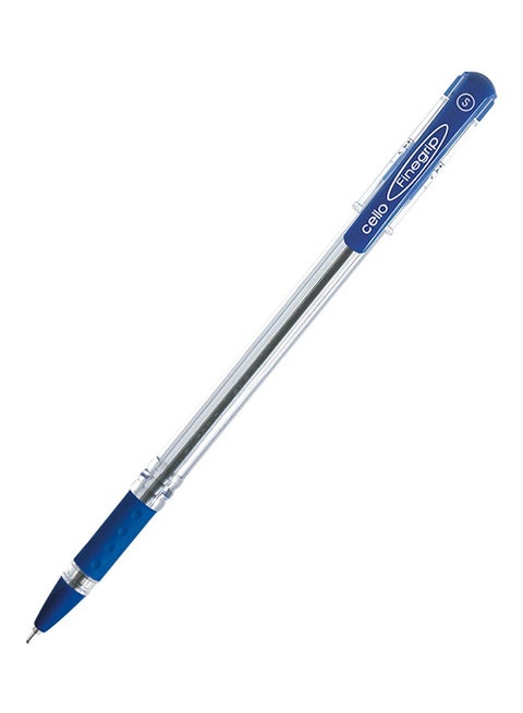 Fine Grip Ball Pen Blue/Clear