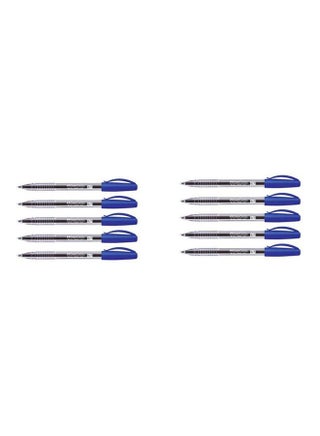 10-Piece Ballpoint Pen Set Blue - v1633450401/N41443732A_1