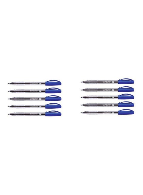 10-Piece Ballpoint Pen Set Blue