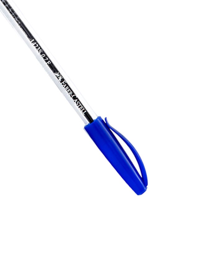 FABER-CASTELL - 10-Piece Ballpoint Pen Set Blue - Image 1