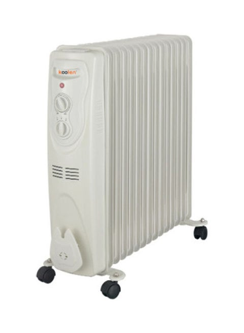 Oil Filled Radiator Heater 15 Fins 2500 W 807102032 White