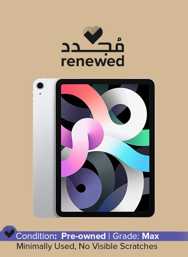 Apple Renewed - iPad Air - 2020 (4th Generation) 10.9inch 256GB WiFi Silver with Facetime - International Specs - Image 1