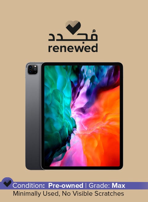 Renewed - iPad Pro 2020 (4th Gen) 12.9-inch 256GB Wi-Fi Space Gray -International Version