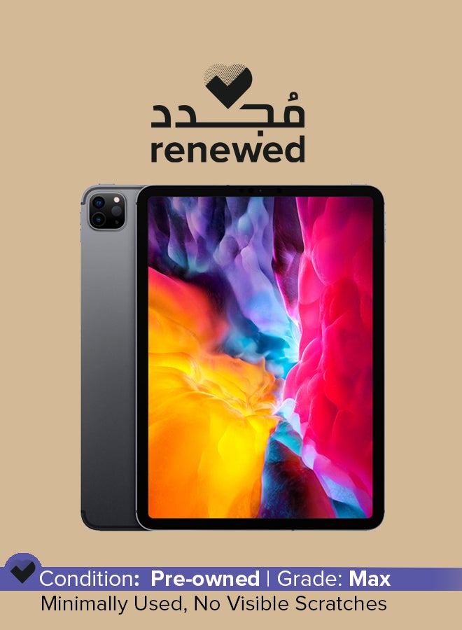 ابل  Renewed - iPad Pro 2020 (2nd Generation) 11-inch 512GB, Wi-Fi, Space Gray With FaceTime - International Specs - Image 1