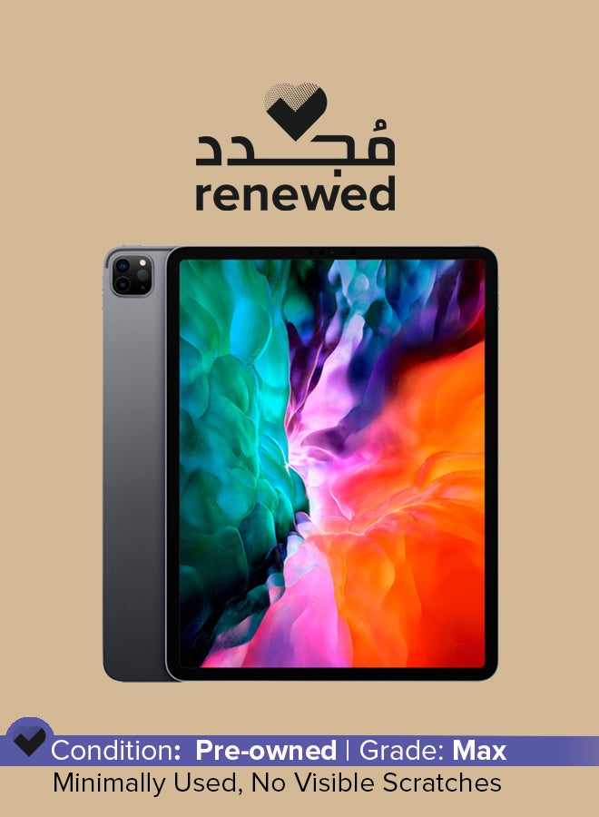 Apple Renewed - iPad Pro 2020 (4th Generation) 12.9-inch 512GB, Wi-Fi, Space Gray With FaceTime - International Specs - Image 1