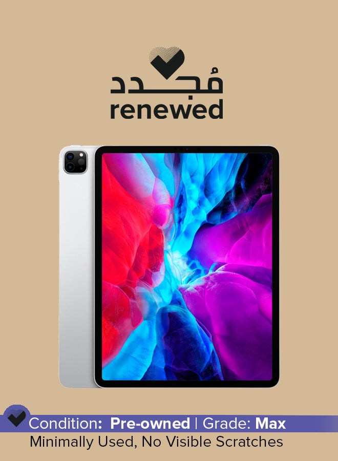 Apple Renewed - iPad Pro 2020 (4th Generation) 12.9-inch 128GB, Wi-Fi, Silver With FaceTime - International Specs - Image 1