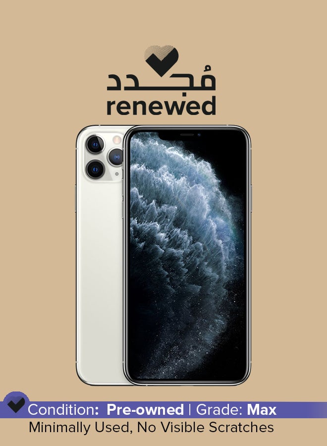Apple - Renewed - iPhone 11 Pro Max 512GB Silver 4G - Middle East Version - Image 1