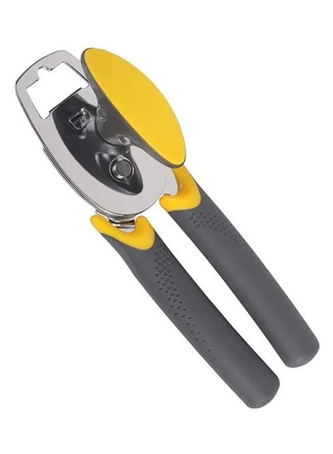 CLASSYTOUCH - Multi Purpose 3 In 1 Can Opener Yellow/Silver/Grey 20x5.5cm - Image 1