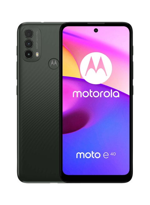 Moto e40 Dual SIM Carbon Gray  4GB RAM 64GB - Middle East Version