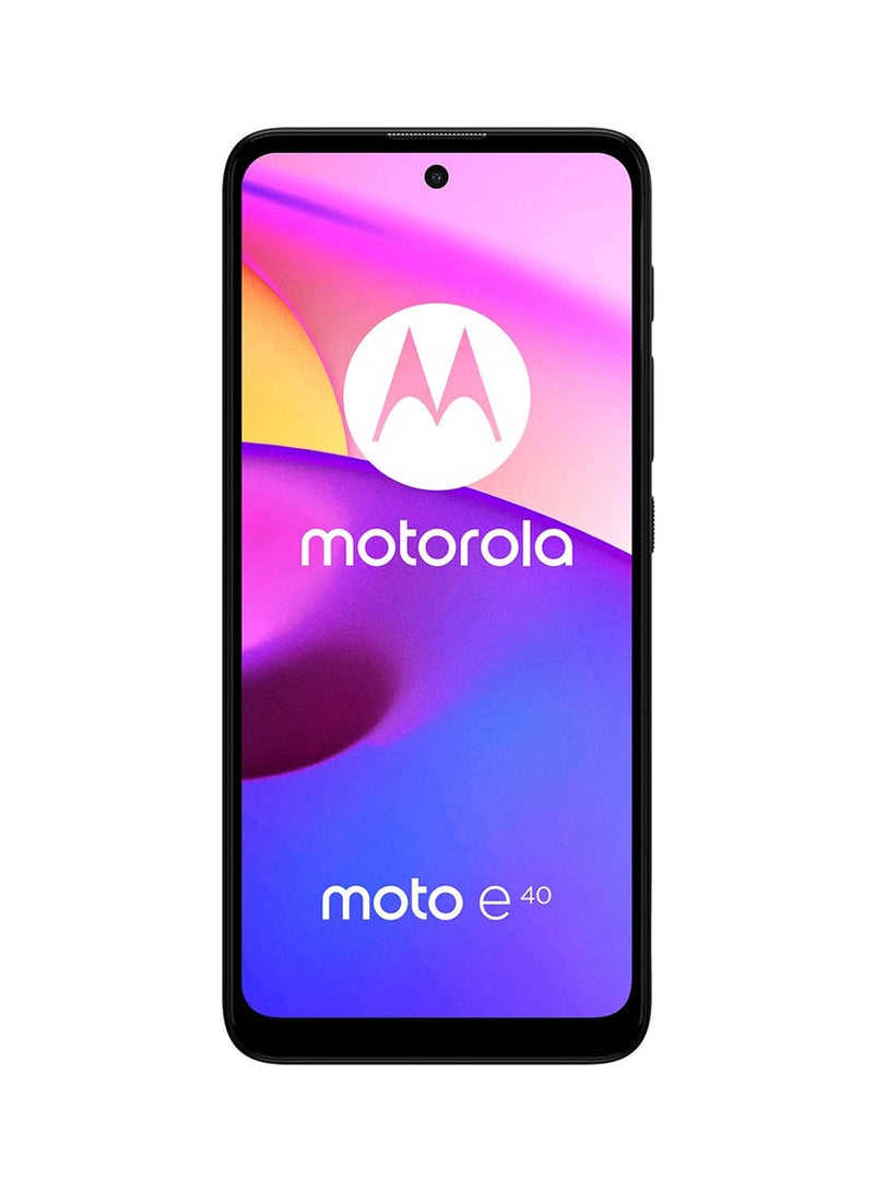 Moto e40 Dual SIM Carbon Gray  4GB RAM 64GB - Middle East Version