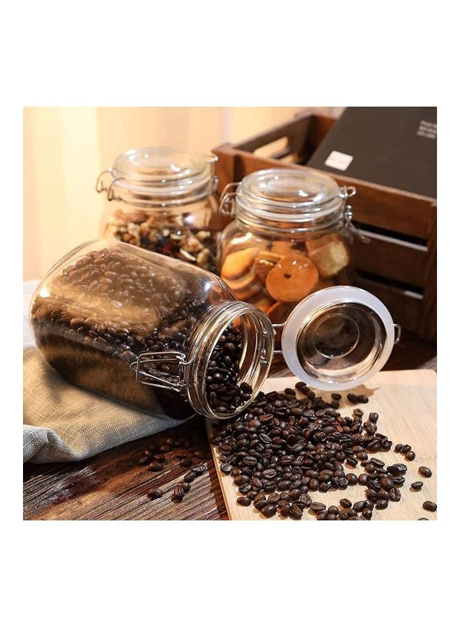 AIWANTO Glass Canister Storage Jar Clear - Image 3