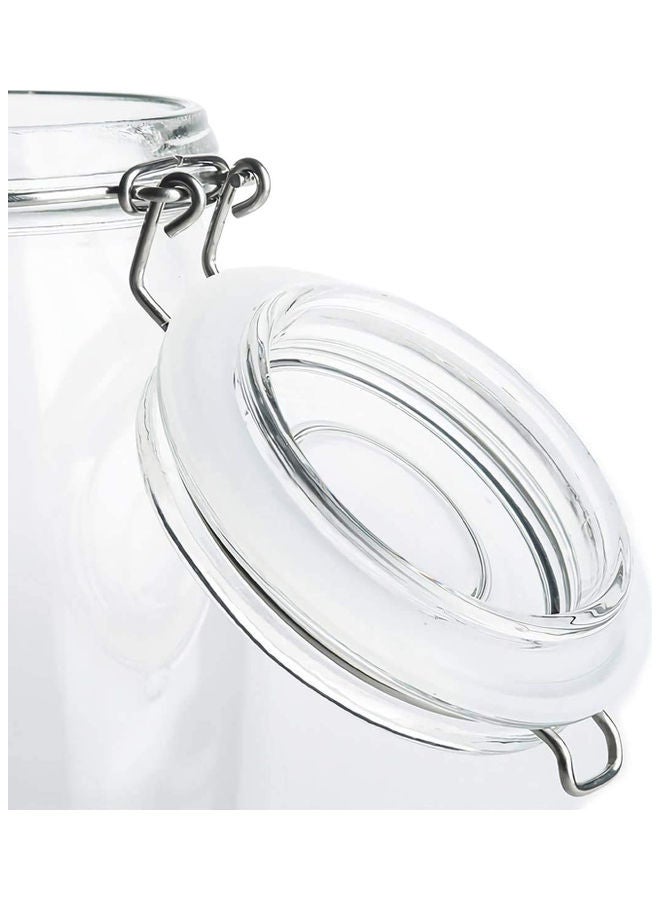 AIWANTO Glass Canister Storage Jar 750ml Clear - Image 2