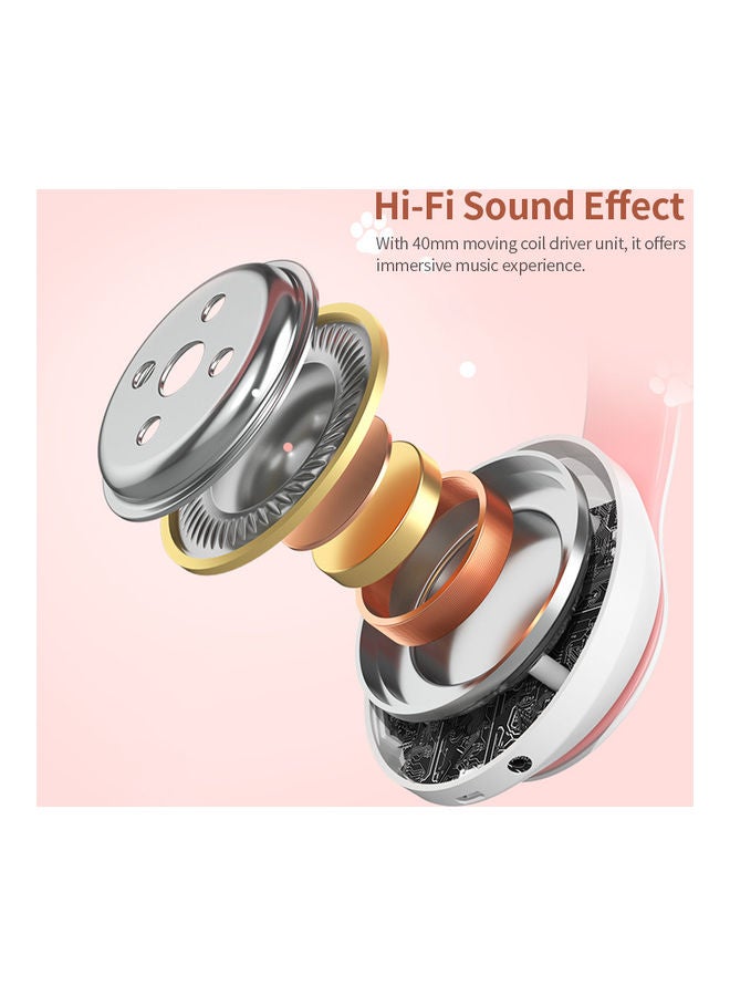 Foldable Cat Ears BT 5.0 Headset Purple  - Image 3