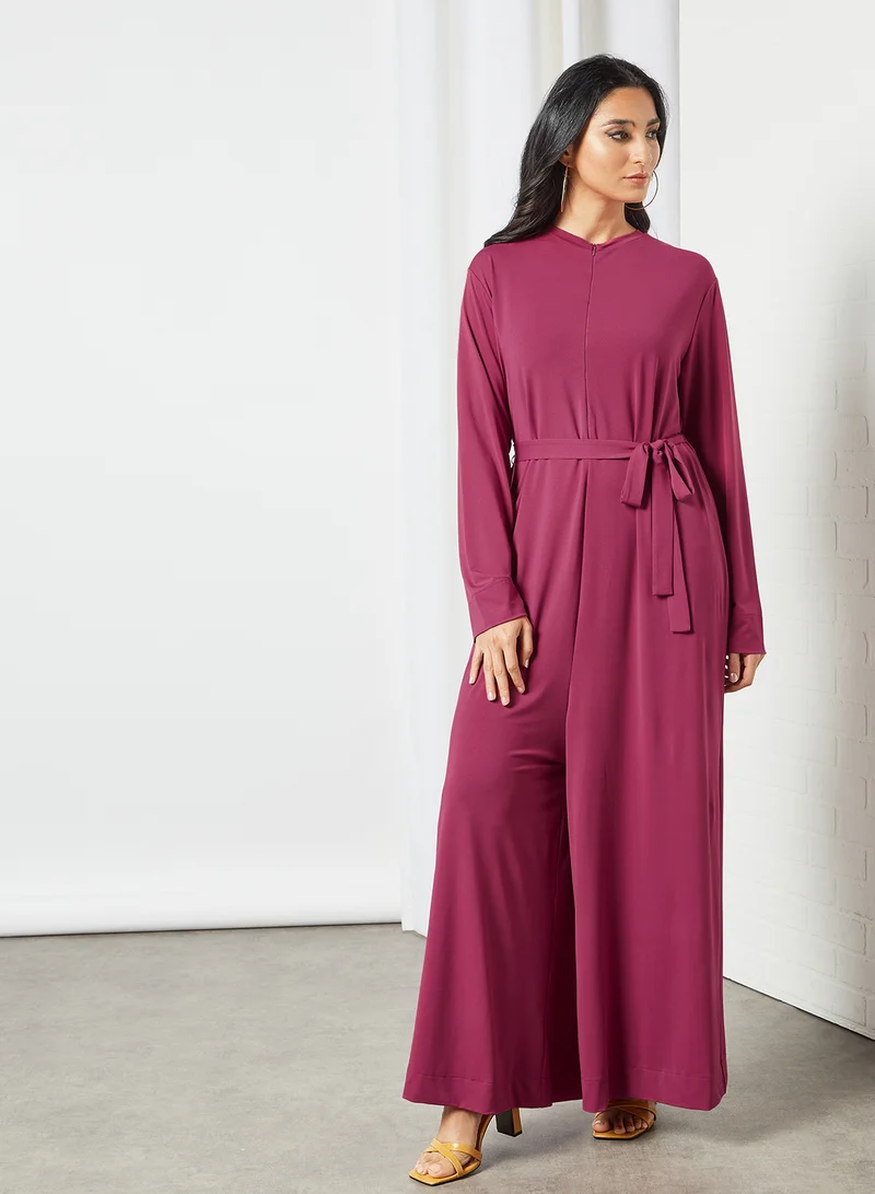 DESERT COVE FASHION Modest Wide Leg Jumpsuit