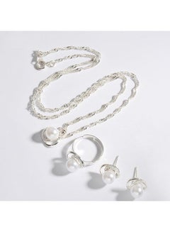 Silver/White