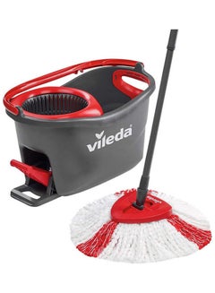 Easy Wring And Clean Turbo Microfiber Mop And Bucket Set Grey ‎43.4 x 31.4 x 10cm