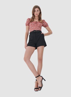 Mohito Floral Print Top Red  - Image 1