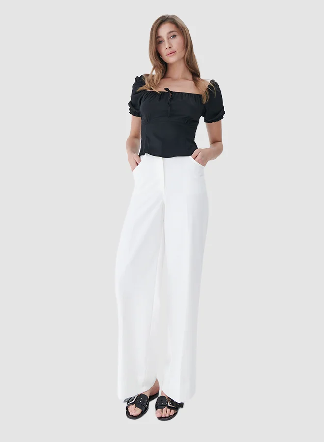 Mohito Square Neck Top Black