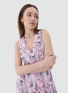 Mohito Floral Print Slit Dress Multicolour  - Image 4