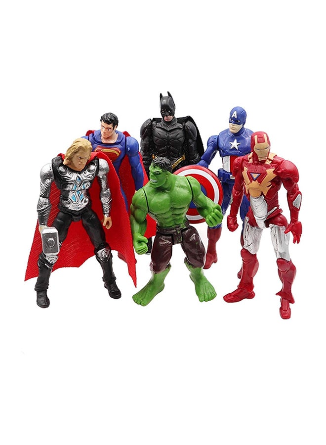 QiaoKai - 6-Piece Kids Marvel Avengers Superhero Collectible Action Figure Toy Gift Set - Image 1