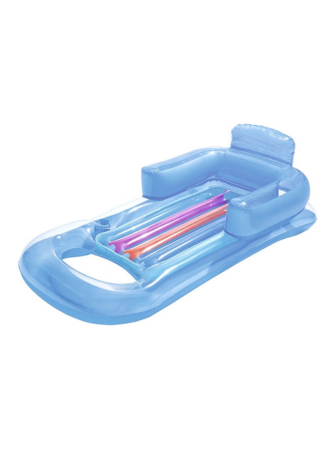Bestway Inflatable Lounge Pool Float Fantastic Fun Easy To Assemble For Kids Multicolour 161x84cm 161x84cm  - Image 3