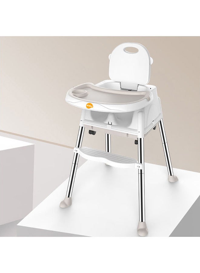 كيدل كرسي مرتفع مزود بصينية كبيرة للتغذية والرضاعة ومقعد معزز ومحمول بعدد 3 تروس وقابل للتعديل لوجبات الأطفال - Image 2
