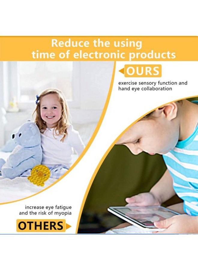 XiuWoo Stress Relieve Durable Washable Silicone Push Pop Bubble Sensory Fidget Toy - Image 2