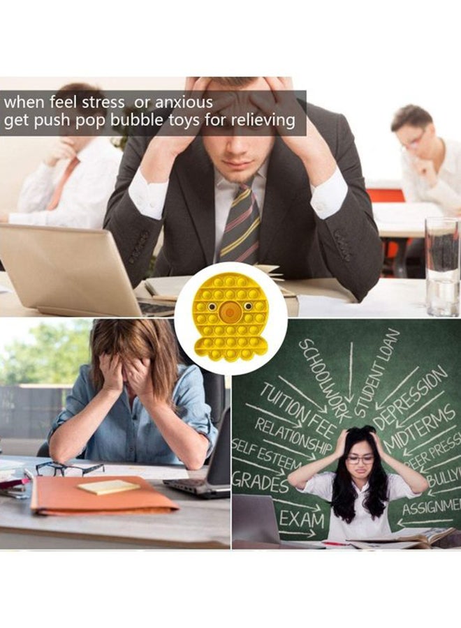 XiuWoo Stress Relieve Durable Washable Silicone Push Pop Bubble Sensory Fidget Toy - Image 4