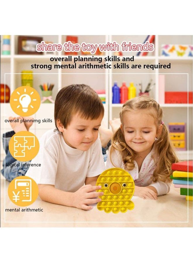 XiuWoo Stress Relieve Durable Washable Silicone Push Pop Bubble Sensory Fidget Toy - Image 5