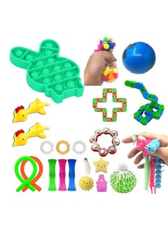 XiuWoo 24-Piece Simple Dimple Mini Bubble Sensory Lightweight High-Quality Fidget Toy Set  - Image 1