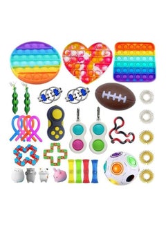 32-Piece Simple Dimple Mini Bubble Sensory Lightweight High-Quality Fidget Toy Set