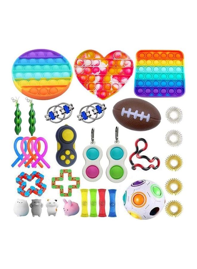 XiuWoo - 32-Piece Simple Dimple Mini Bubble Sensory Lightweight High-Quality Fidget Toy Set - Image 1