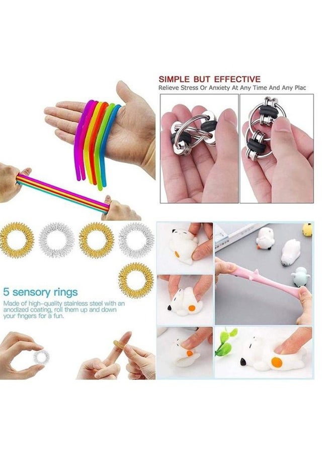 XiuWoo - 32-Piece Simple Dimple Mini Bubble Sensory Lightweight High-Quality Fidget Toy Set - Image 1