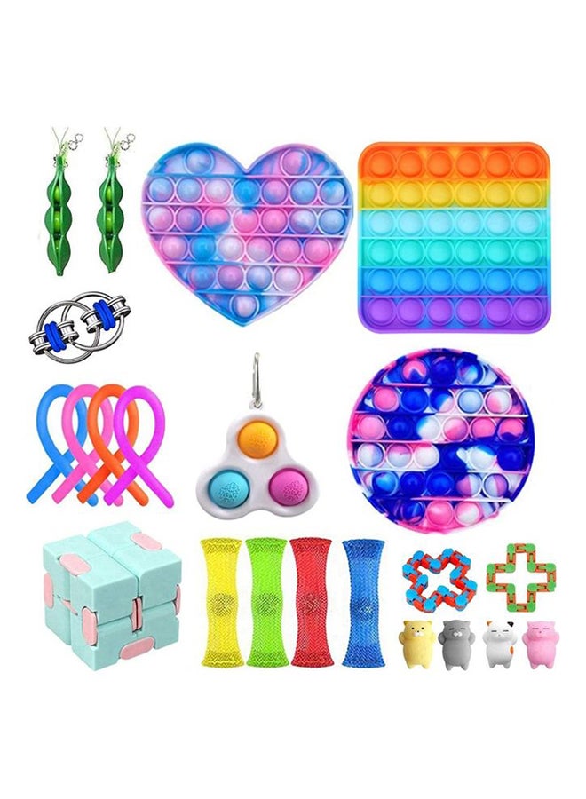XiuWoo - 22-Piece Simple Dimple Mini Bubble Sensory Lightweight High-Quality Fidget Toy Set - Image 1
