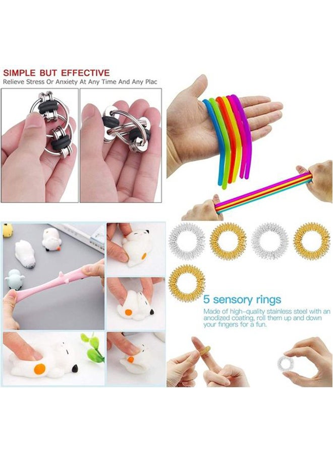 XiuWoo - 22-Piece Simple Dimple Mini Bubble Sensory Lightweight High-Quality Fidget Toy Set - Image 1