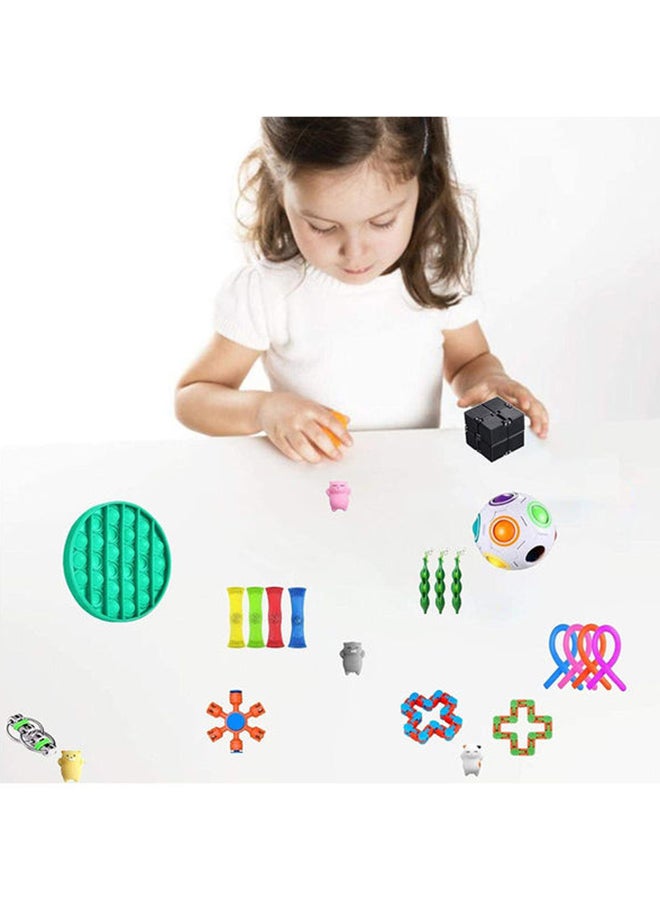 XiuWoo - 23-Piece Simple Dimple Mini Bubble Sensory Lightweight High-Quality Fidget Toy Set - Image 1