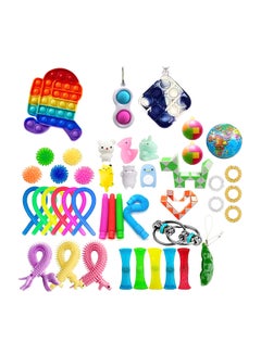 44-Piece Simple Dimple Push Pop Bubble Sensory Lightweight High-Quality Fidget Toy Set