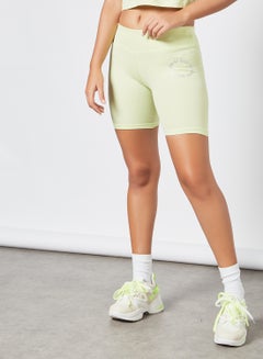 Sivvi x GenM High Waist Cycling Shorts Light Green  - Image 1