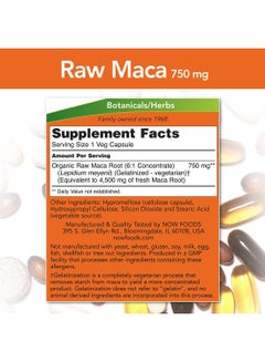 Now Foods Maca Reproductive Health Dietary Supplement  - Image 2