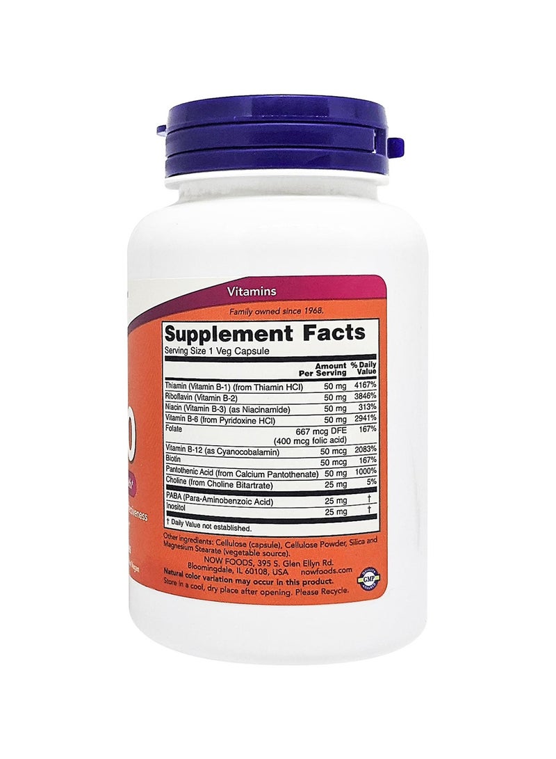 Now Foods B-50 Nervous System Health - 100 Capsules - Image 3