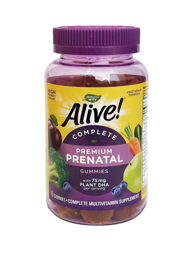 Nature's Way Alive! Complete Prenatal Multi-Vitamin - 75-Gummies - Image 1