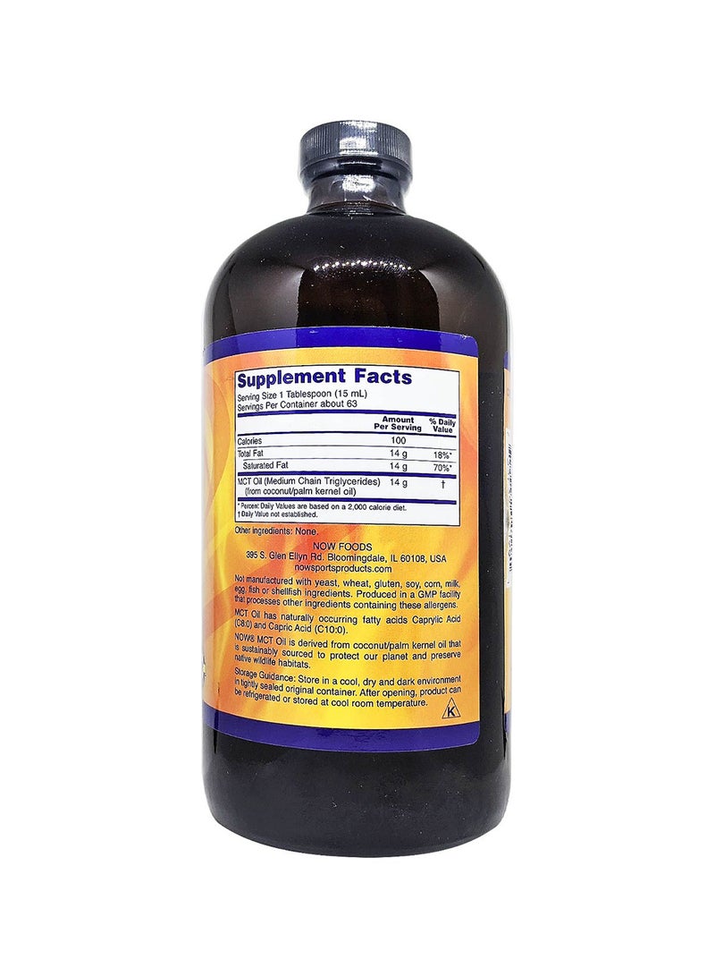 Now Foods Sports Pure MCT Oil 946 ML - Image 3